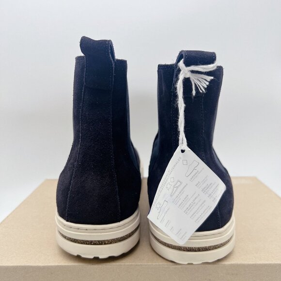 Birkenstock Bend Chelsea Men’s Boots Navy Blue Suede Leather Pull On EU 44 US 11 - Picture 7 of 13